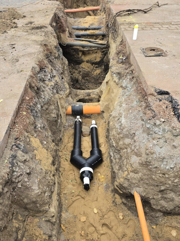Y-Stück Hosenstück Rohrleitung Doppelrohr