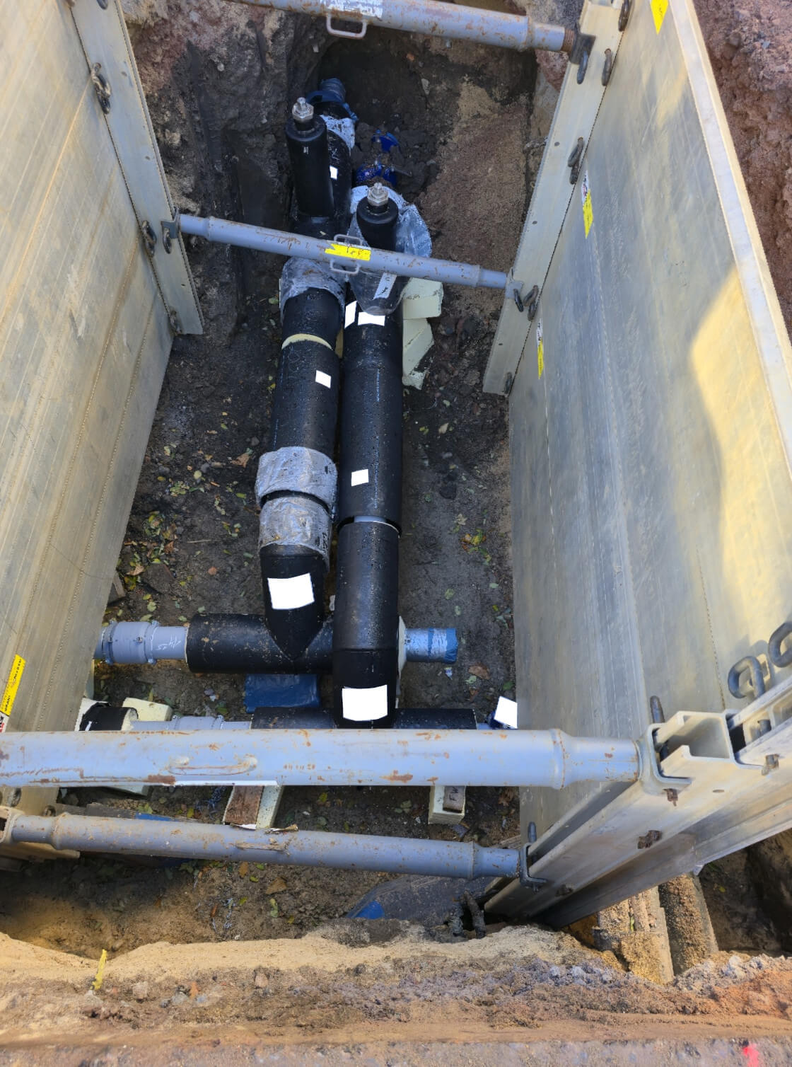 Absperrhähne, T-Stücke 45°